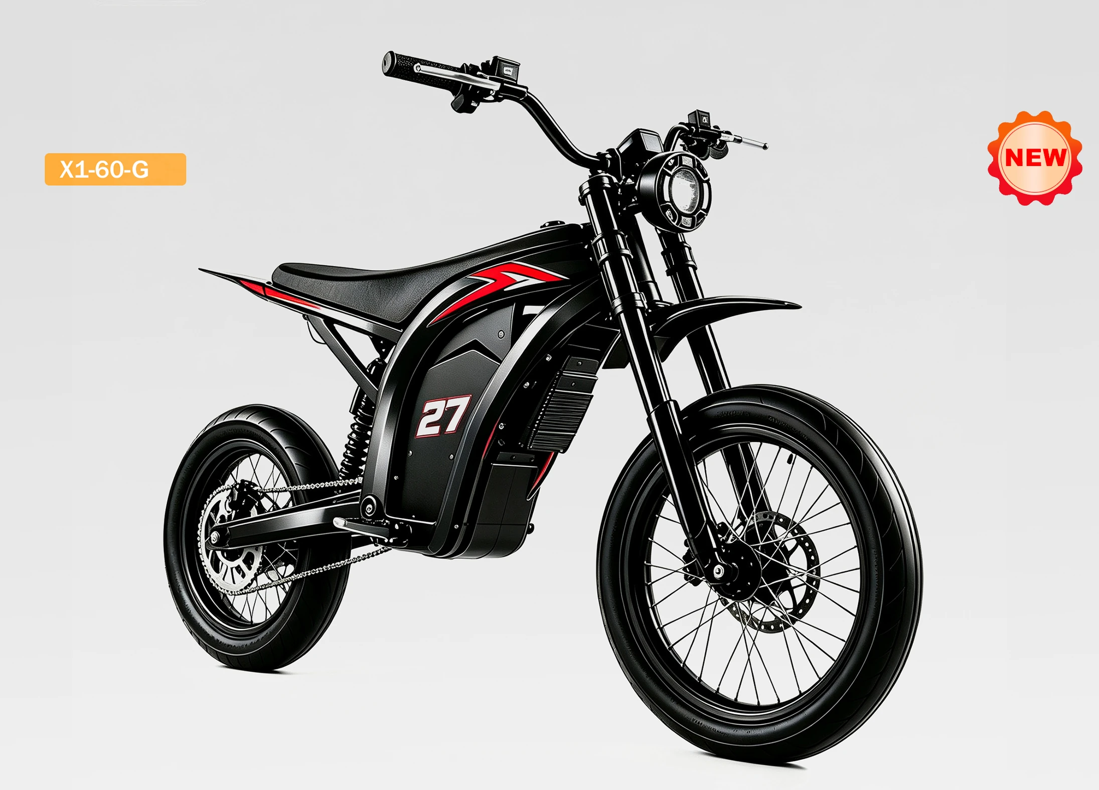 X1-60-G standard motorcycle view from KMS brochure